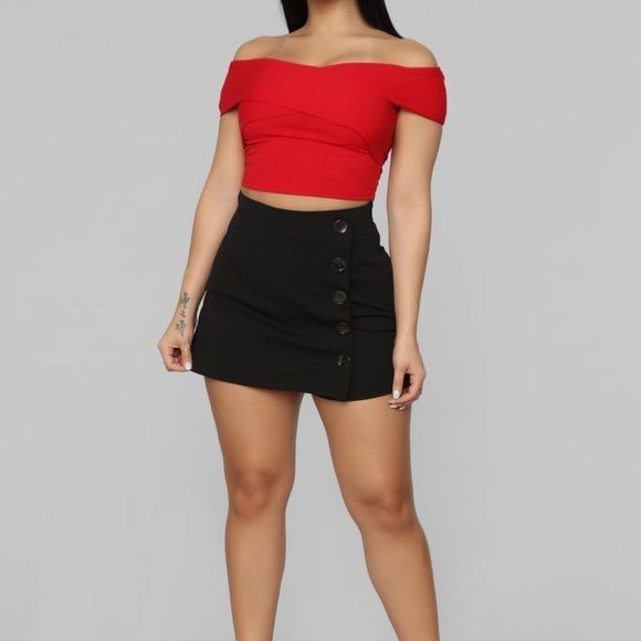 Studio Pasha Button Skort - Picture 1 of 7